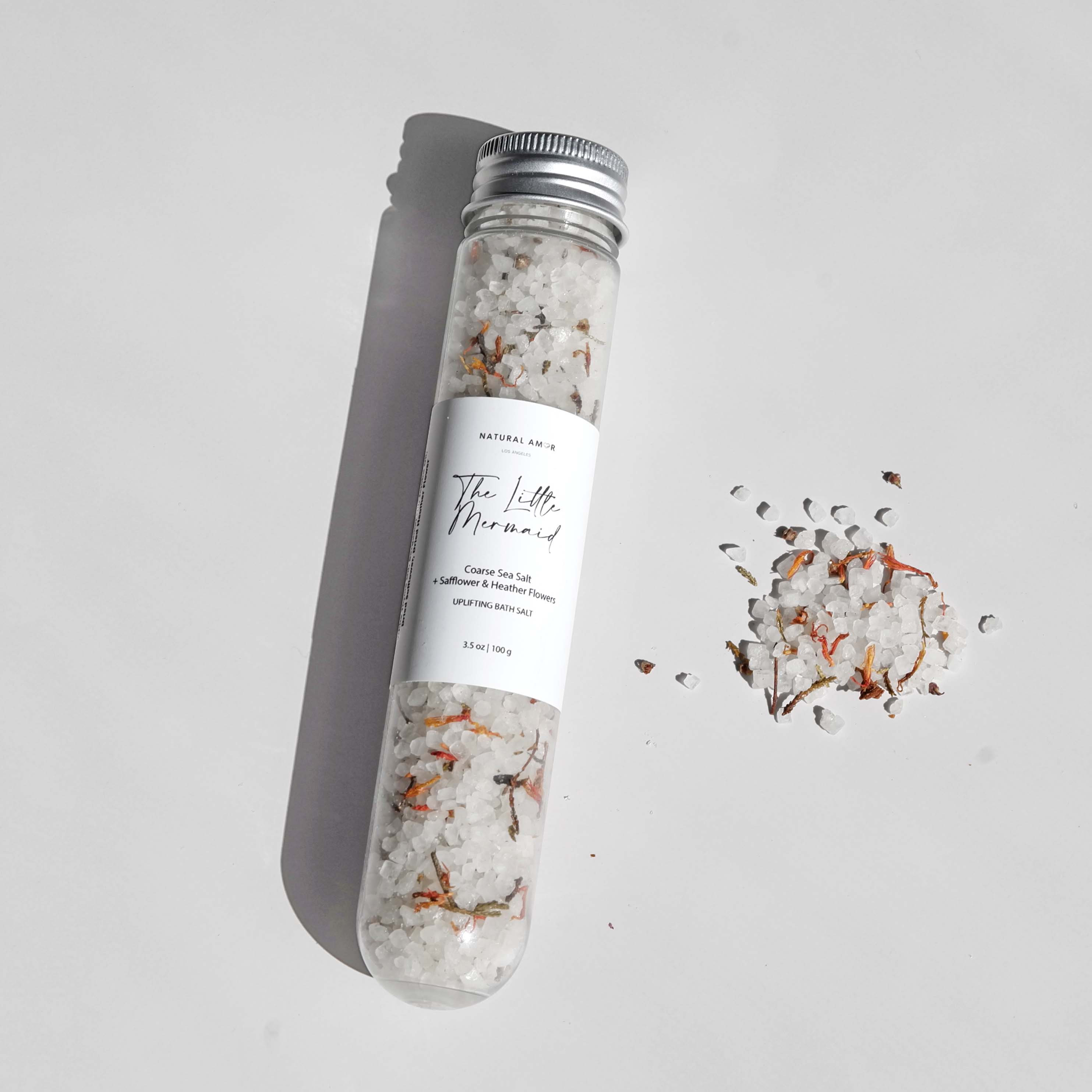 Natural Bath Salt in Tube 3.5oz with Natural Ingredients