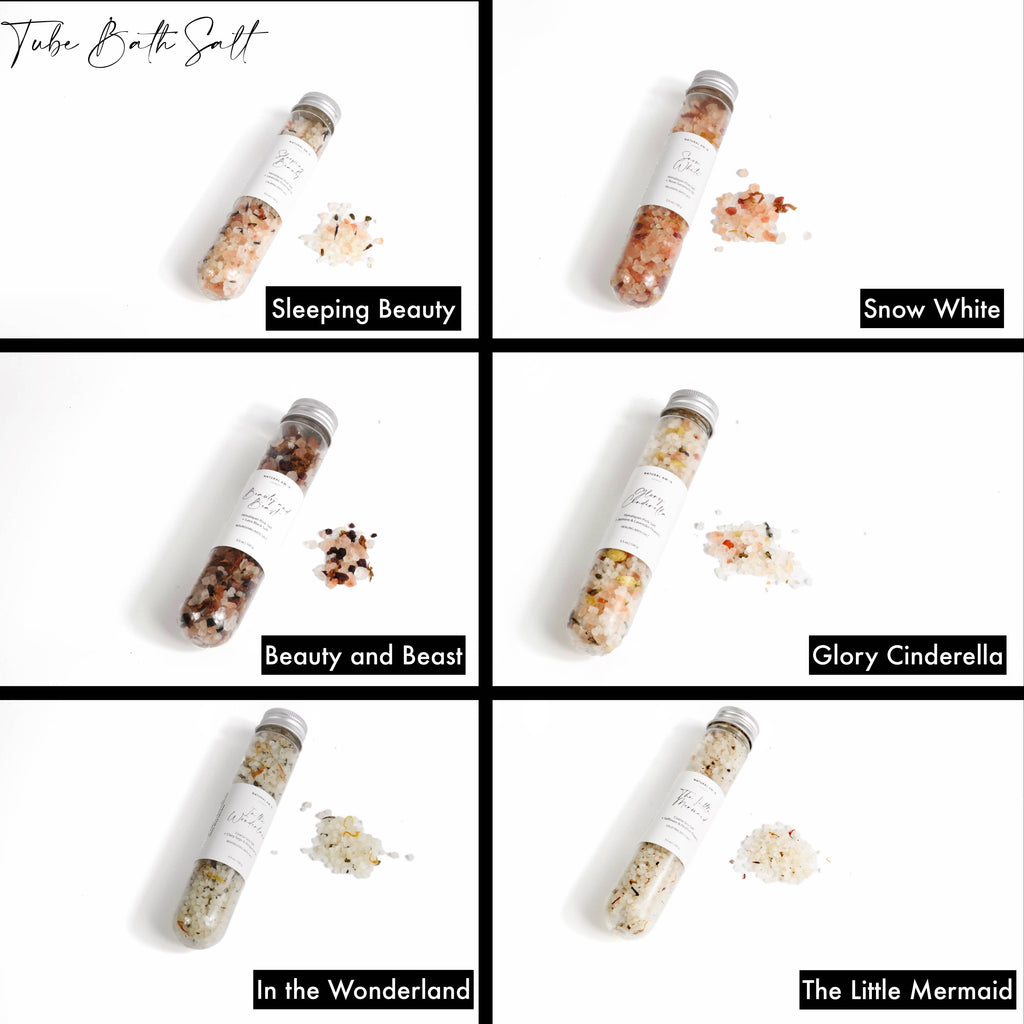 Natural Bath Salt in Tube 3.5oz with Natural Ingredients