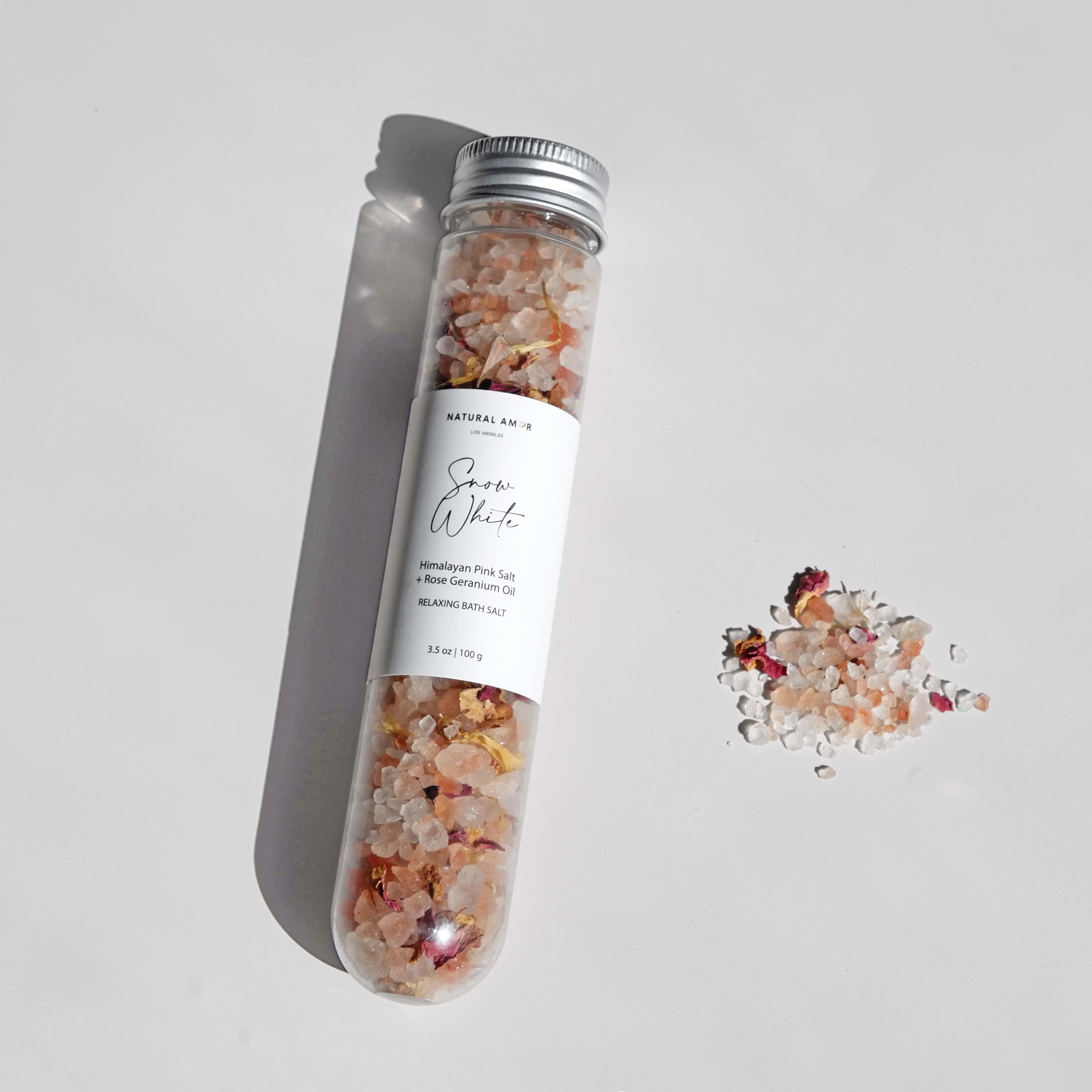 Natural Bath Salt in Tube 3.5oz with Natural Ingredients