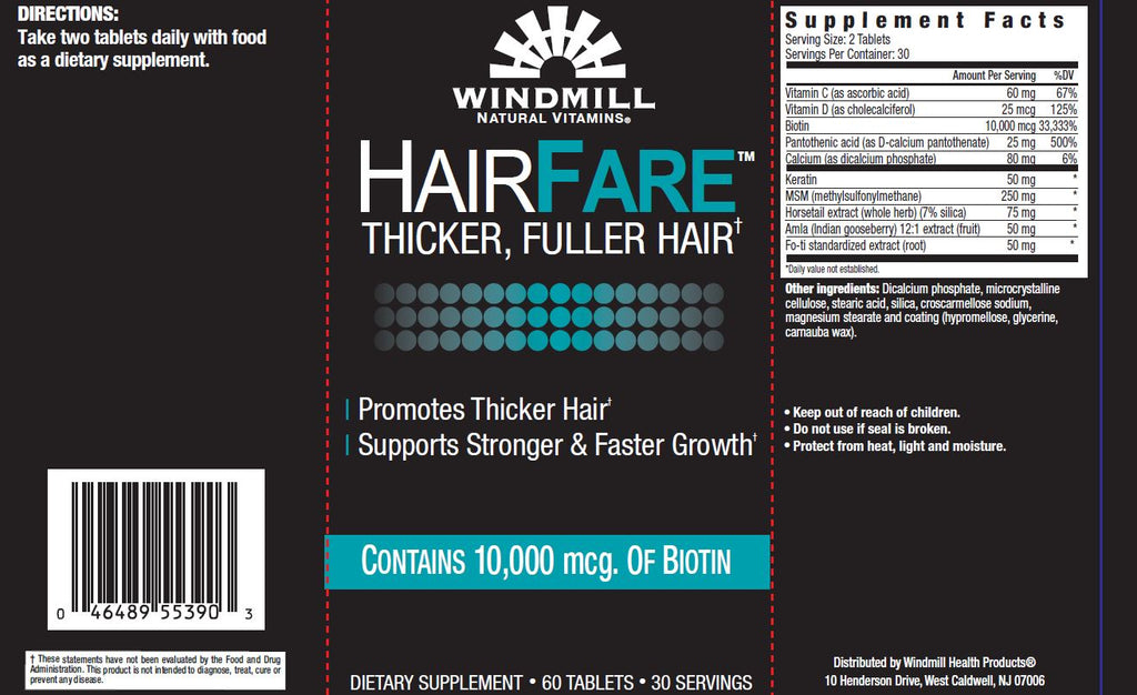 Hair Fare- Windmill Vitamins