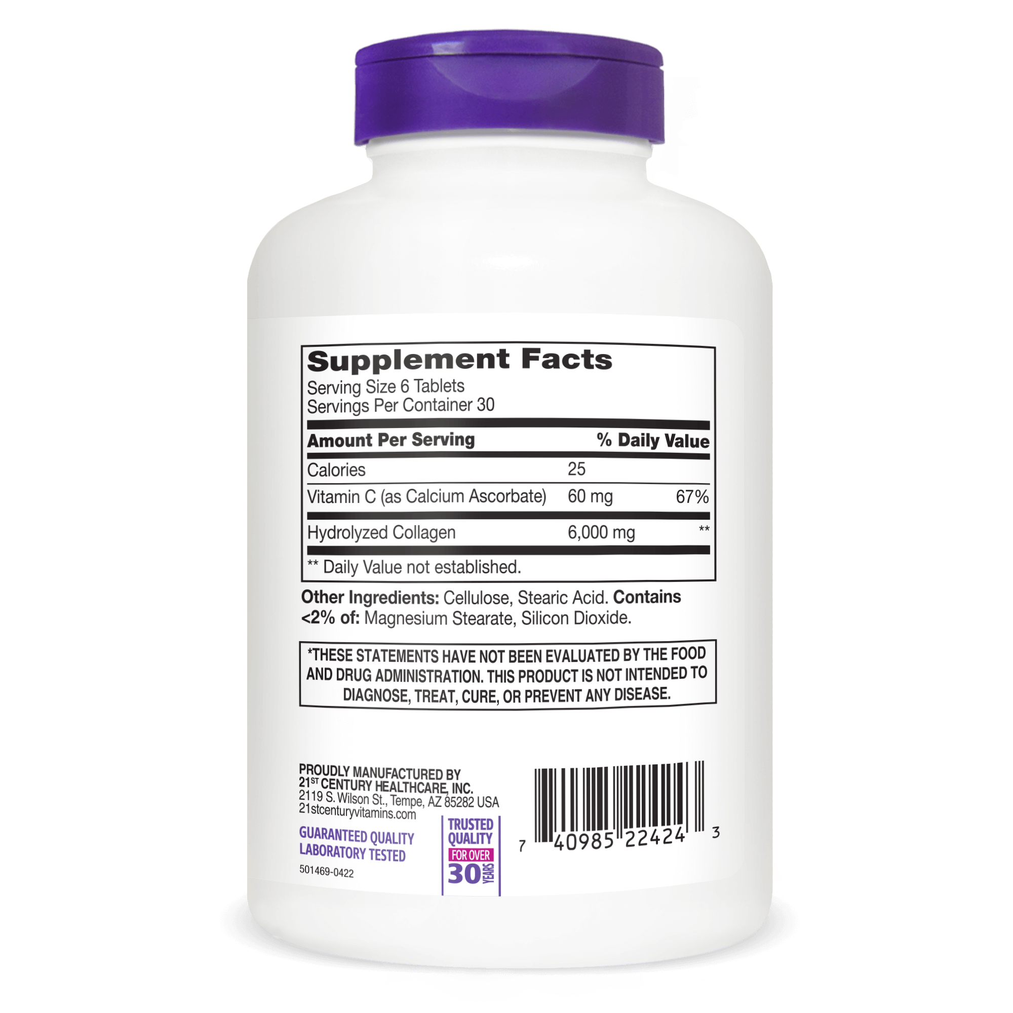 21ST Century Super Collagen Plus Vitamin C, 180 tablets