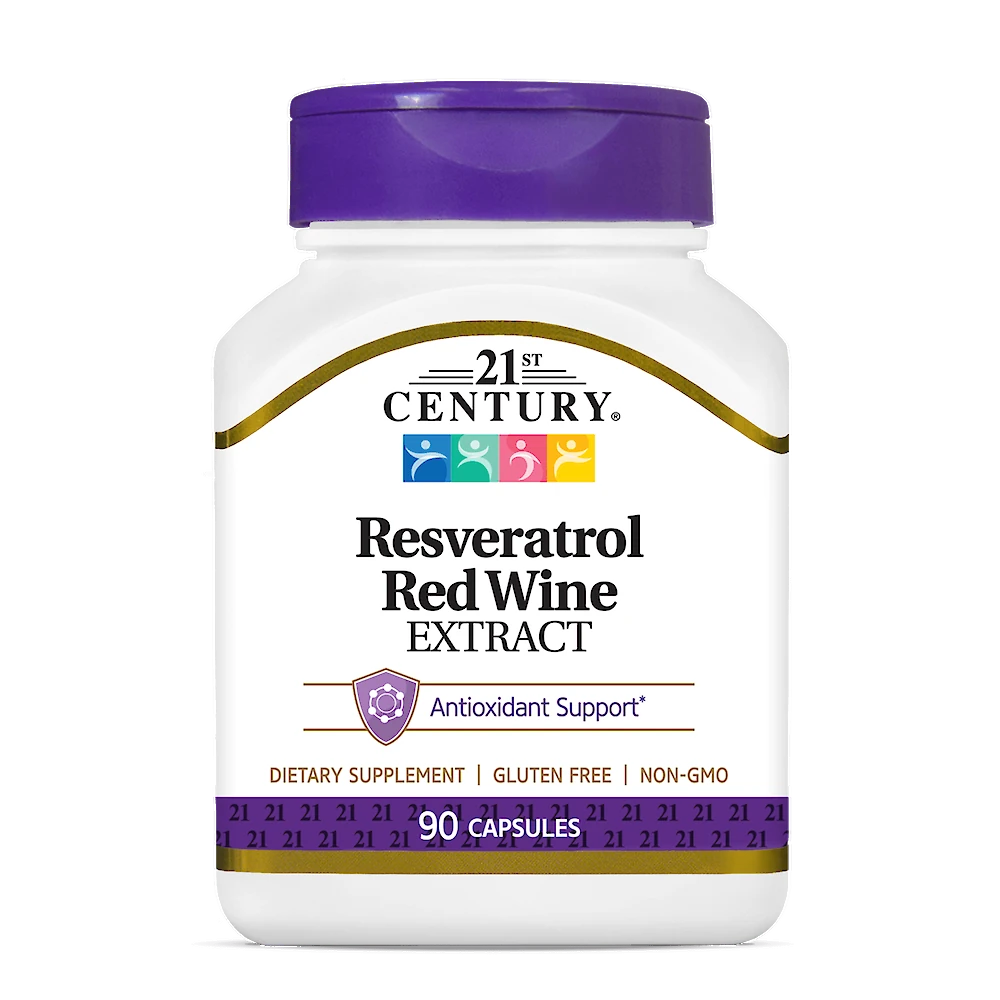 21st Century Resveratrol Red Wine Extract Capsules, 90 capsules