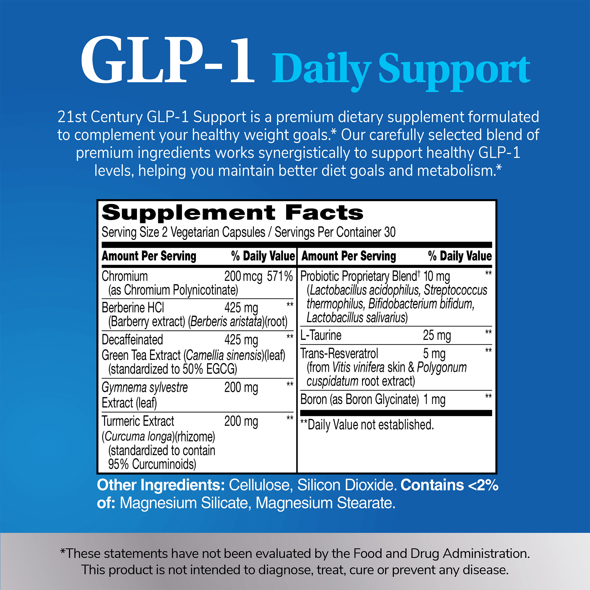 21st Century GLP-1 Daily Support Supplement (60 Capsules)