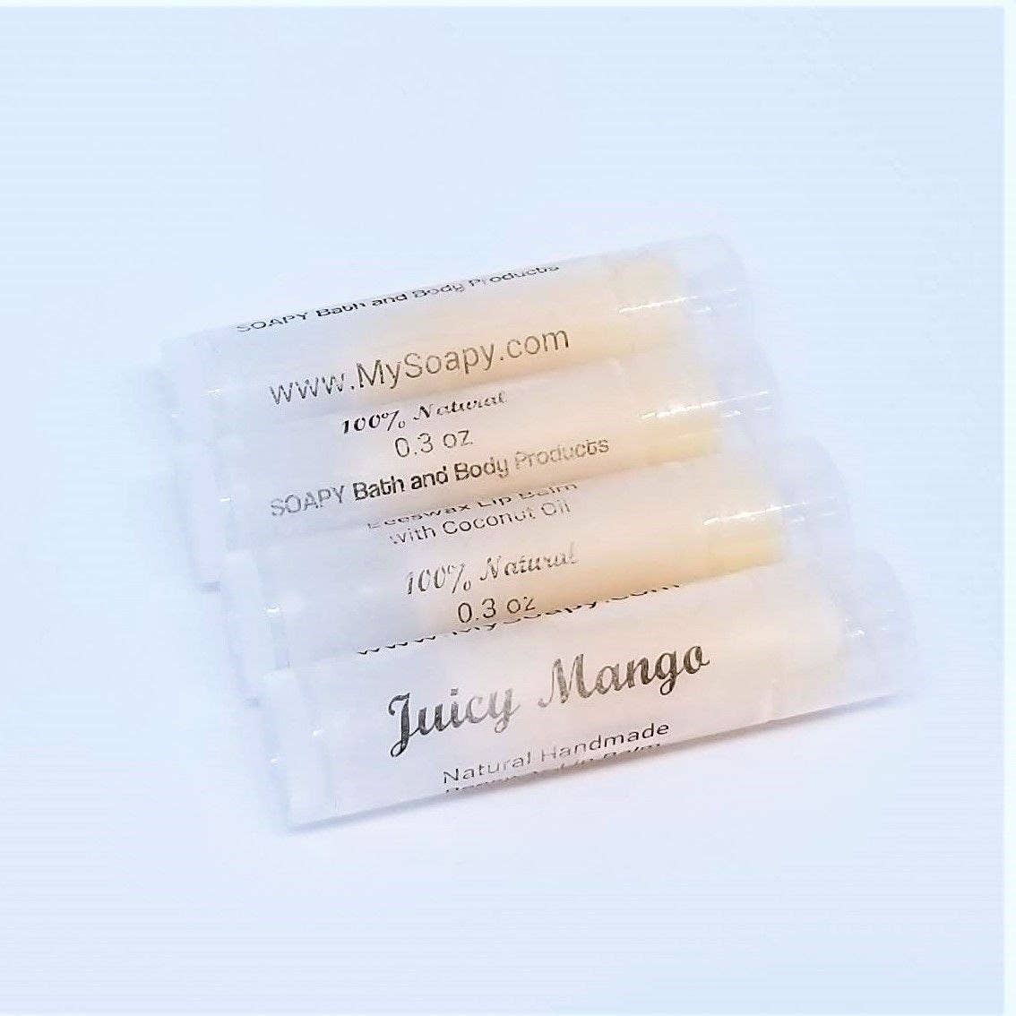 Natural Lip Balms, (Fruit Flavored, 0.3 oz)