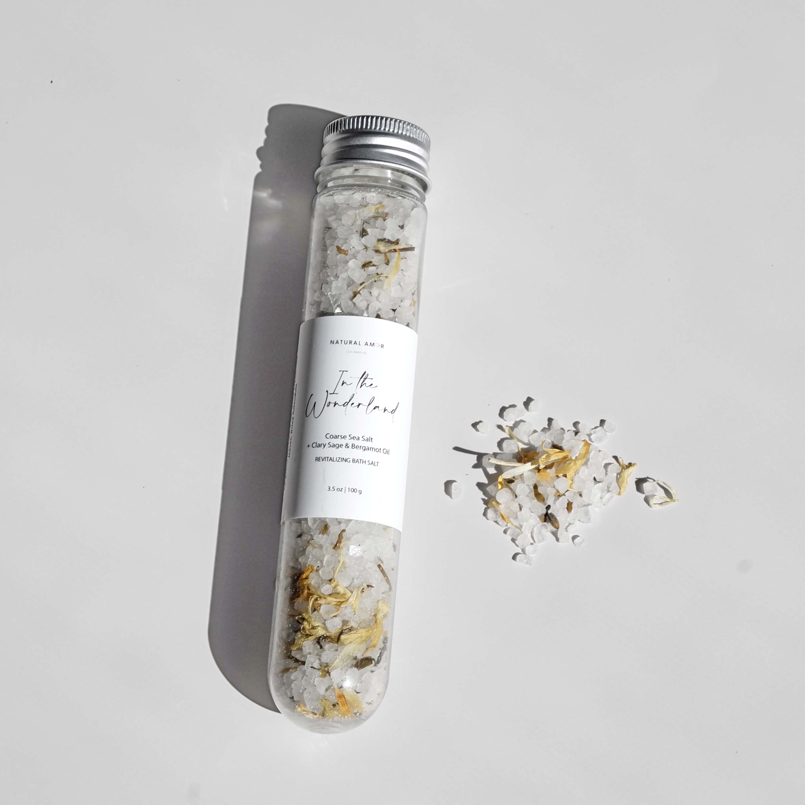 Natural Bath Salt in Tube 3.5oz with Natural Ingredients