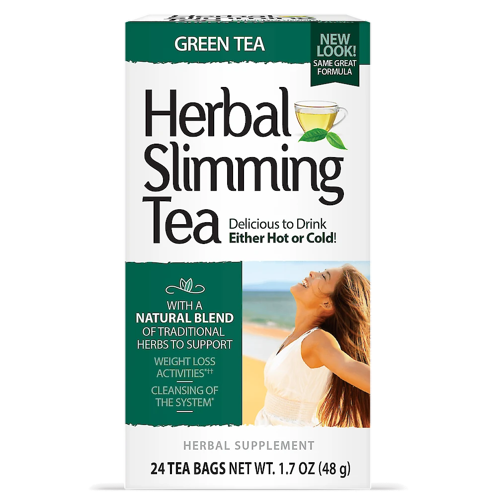 21st Century Herbal Slimming Tea, Caffeine Free, 24 Tea Bags, 1.7 oz (48 g)