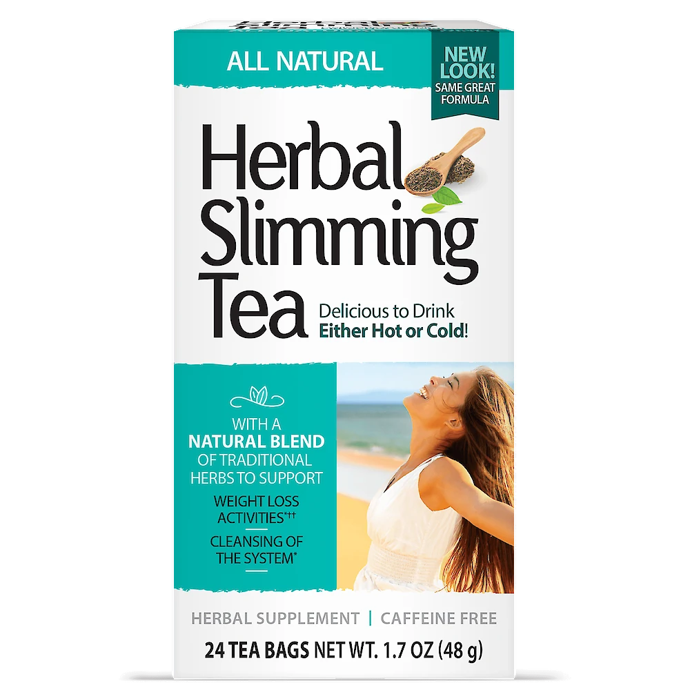 21st Century Herbal Slimming Tea, Caffeine Free, 24 Tea Bags, 1.7 oz (48 g)