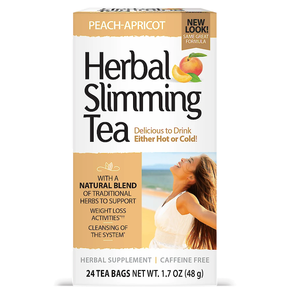 21st Century Herbal Slimming Tea, Caffeine Free, 24 Tea Bags, 1.7 oz (48 g)
