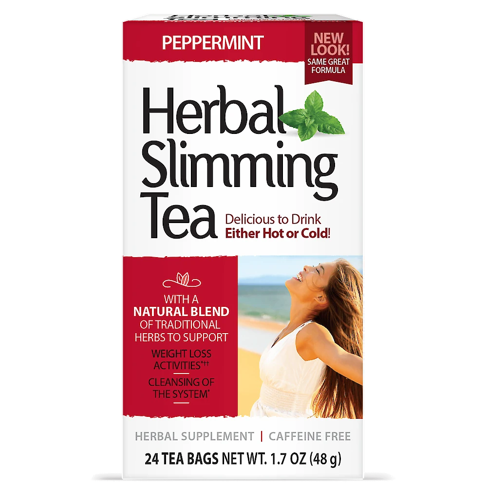 21st Century Herbal Slimming Tea, Caffeine Free, 24 Tea Bags, 1.7 oz (48 g)