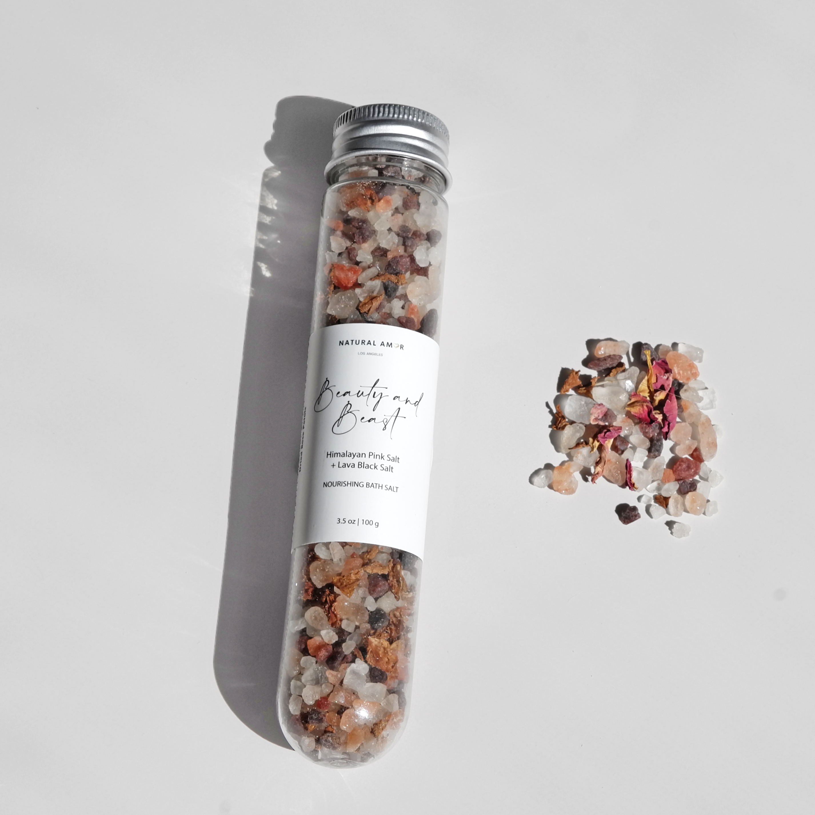 Natural Bath Salt in Tube 3.5oz with Natural Ingredients
