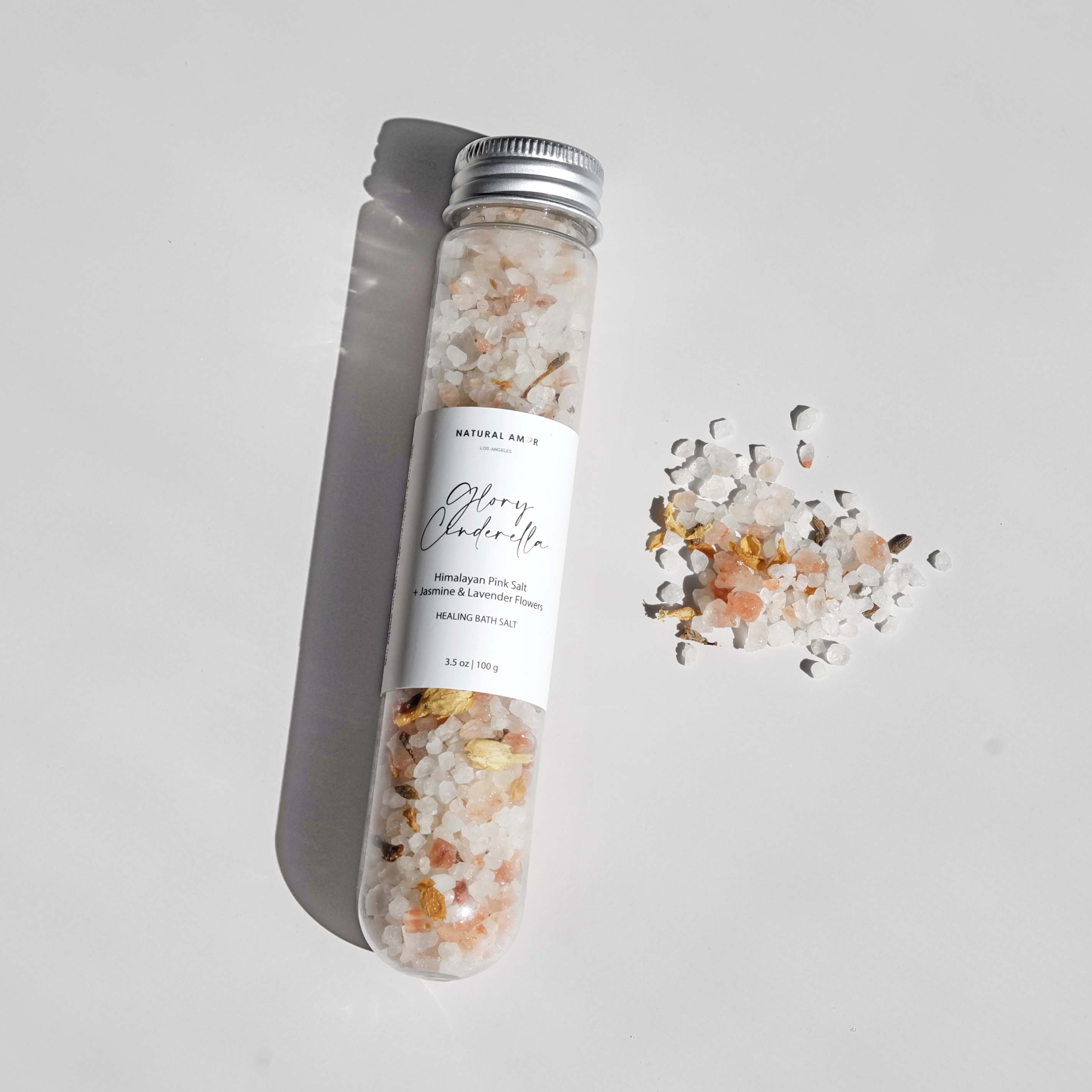 Natural Bath Salt in Tube 3.5oz with Natural Ingredients