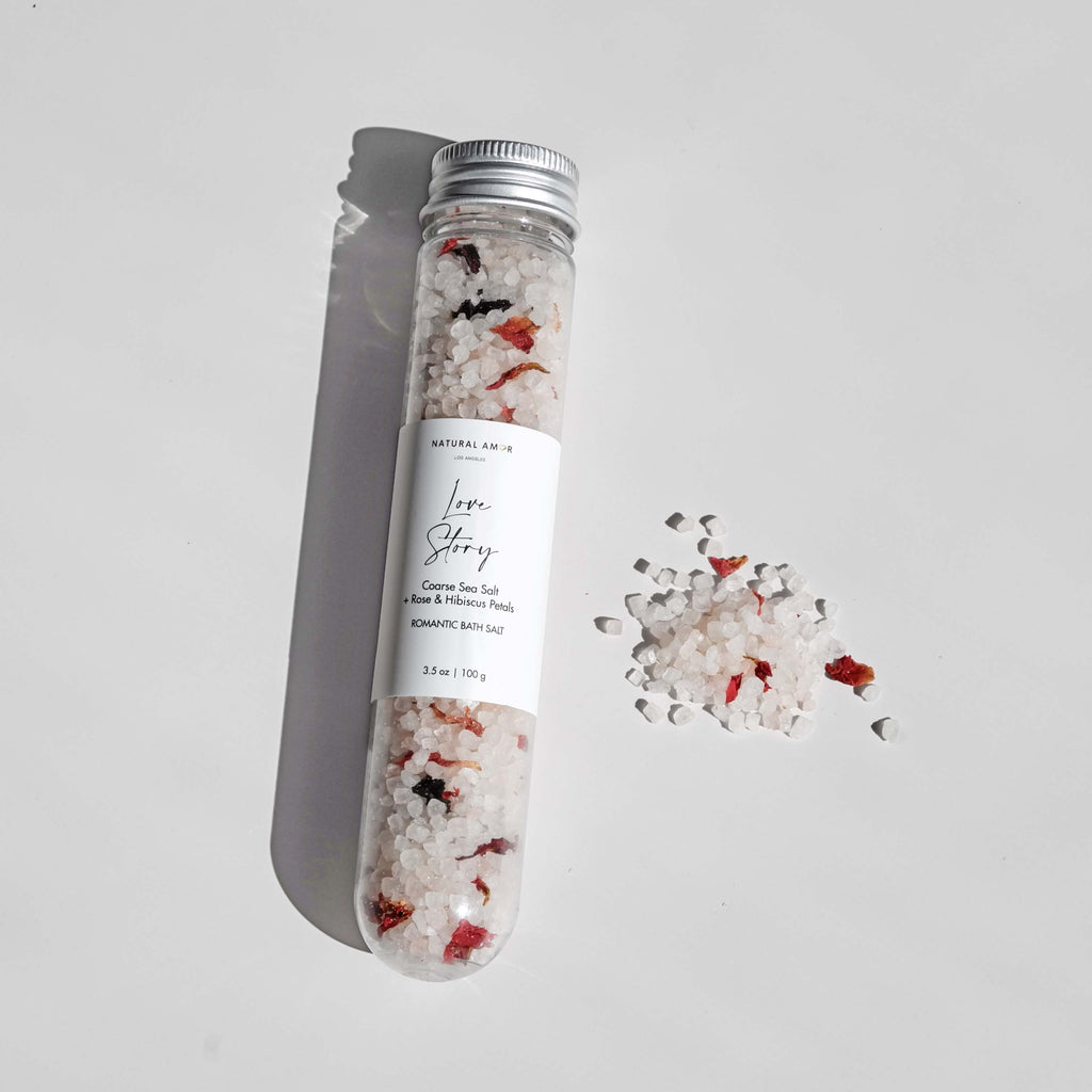 Natural Bath Salt in Tube 3.5oz with Natural Ingredients